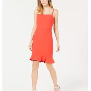 French Connection Whisper Ruffled-hem Dress - sz 8